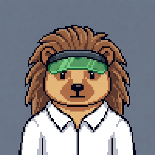 Green visor headwear trait